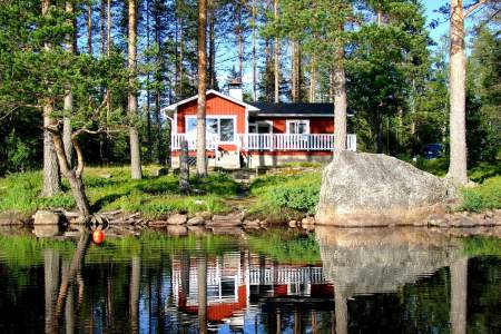 Ferienhausmiete Schweden - Ferienhaus am See mit Boot und Sauna